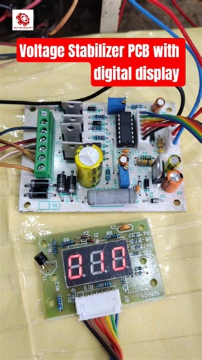 Voltage Stabilizer Microcontroller Circuit Board | Digital Display PCB | Stabilizer Repair