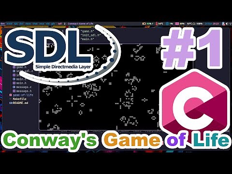 Open Window - Conway's Game of Life - Part 1 - C and SDL2.