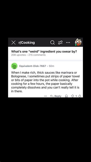 Reddit User Claims Paper Towels Are a ‘Secret Ingredient’ in Sauce