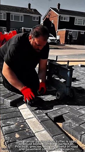 Work tool paving block cutter for precise construction work