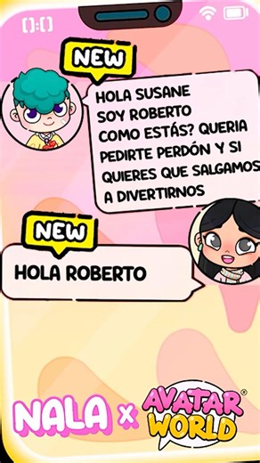 MY DAUGHTER DISCOVERS THE NEW CHAT 💬 IN AVATAR WORLD *NALA💕