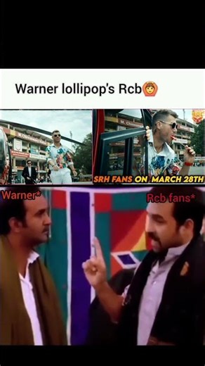 Warner with lollipops rcb🙆#shorts#warner#warnerlollipos#ind