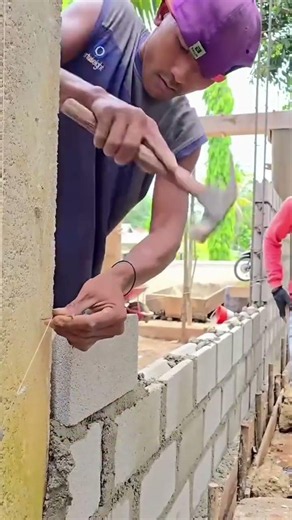 installing nails in brick wall masonry #youtubeshorts #trending