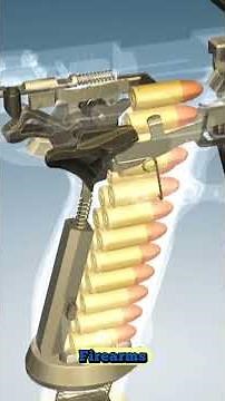 How a Pistol Works in 3D 🔫 | Realistic Gun Mechanism Explained in 60 Seconds #Shorts