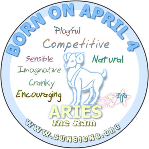 April 4 Zodiac Horoscope Birthday Personality