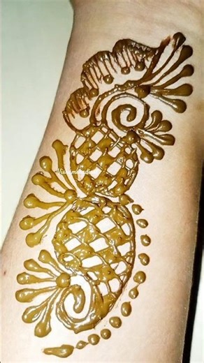 Simple and beautiful hand mehndi design🌿|Easy mehandi design #mehndi #henna #hennadesign #mehandi