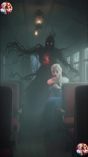 DEVIL ELSA vs. JACK | Horror train travel| JELSA HORROR STORY#horror#shortsfeed