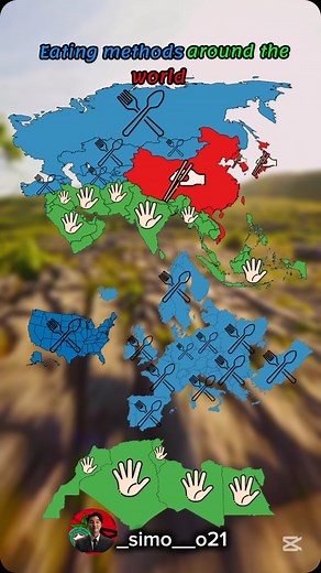 15K views · 23 reactions | Eating methods around the world珞 #worldmap #foodculture #eatinghabits #culturaldifferences #globalfood #howpeopleeat #internationalfood #worldcustoms #reelsmap #foodmap #eatlikealocal #handseating #spoonorfork #eatingaroundtheworld #instareels #reelstrending #learnsomethingnew #geographyreels #worldtraditions #culturefacts | Simoo21 | Facebook
