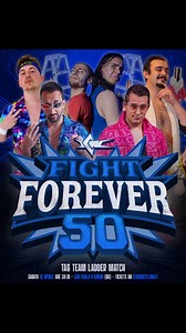 🪜 UFFICIALE: È UN LADDER 🪜 Lo abbiamo visto ieri ad ICW Fight Forever 49 - Last Shot … @zoomicw ha sconfitto @falco_wrestling e @precisamente_machete guadagnandosi la possibilità di scegliere la stipulazione per l’incontro titolato di Fight Forever 50. Ha scelto… LADDER MATCH!!! Quindi… oltre al main event già annunciato… ora abbiamo i 2 Cool For You (Falco e @the_coolest_flamingo ) vs i Double Speed (Zoom e @spencer_pw ) vs i campioni in carica, la Reed Family (Machete e @markreedwrestler ) Q