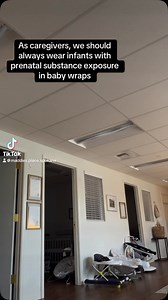 It’s true! Infants with prenatal substance exposure LOVE being worn in wraps. It is one of many practices we adopted at Maddie’s Place in our mission to care for those babies. Why? Well, here are just a few reasons: ✨The wrap allows a caregiver to have skin-to-skin contact with an infant. This sense of touch is very comforting to a baby with Neonatal Abstinence Syndrome and aids them in body regulation. ✨The wrap provides a deep pressure sensation similar to the sensation they experienced in the