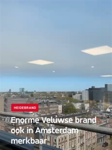 Heidebrand rook waait naar Amsterdam
