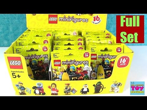 Lego Minifigure Minifig Series 16 Blind Bag Opening Full Set Unboxing | PSToyReviews