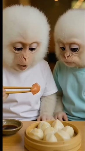 sharing and loving each other, noble-hearted monkeys#monkey #trending #shorts