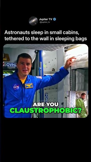 How Astronauts Sleep in Space 🌌