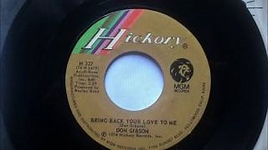 BRING BACK YOUR LOVE TO ME Lyrics - DON GIBSON | eLyrics.net
