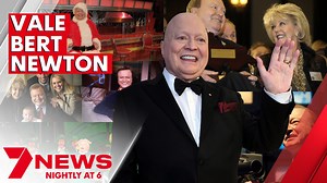 Tributes are flowing in for the king of Australian television, Bert Newton, after his death at the age of 83. Affectionately known as ‘Moonface’, Newton was a star who shone on our screens for more than half a century. 7NEWS spoke with Patti Newton outside the Newton family home. 7NEWS at 6pm | More: https://7news.link/VaIeBert #7NEWS | 7NEWS Melbourne