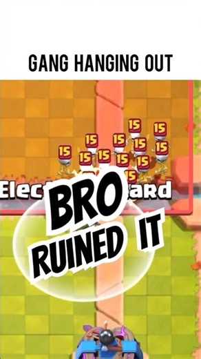 Electro Wizard Killing the Vibe | Clash Royale Funny Moments 2025 #clashroyale #supercell #gaming