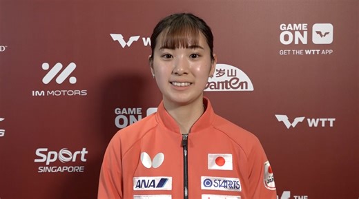 【卓球】長﨑美柚 シン・ユビンとの国際ペアで準優勝 「組むたびにどんどん良くなっていった」｜WTTシンガポールスマッシュ2026