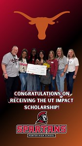 87K views · 1.3K reactions | Last Friday, The University of Texas awarded a Porter High School student with their prestigious Impact Scholarship! | New Caney ISD | Facebook