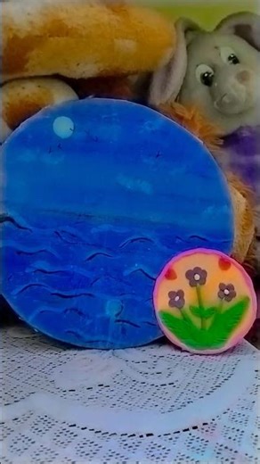 DIY wall decor and kitchen decor and desk decor by the help of air dry clay 💐🌷😊😙