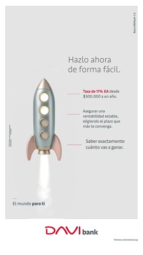 Mueve tu prima y ponla a rentar en un CDT.