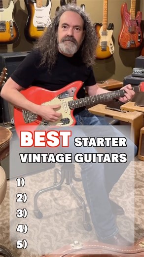 Vertex Effects on Instagram: "Vintage guitar expert and refinishing/restoration guru, Joe Riggio, gives his picks for the TOP 5 GUITARS to jumpstart your vintage collection."