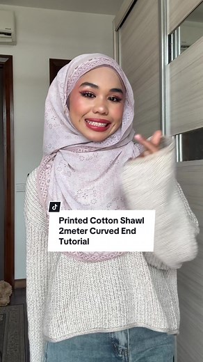 Printed Cotton Shawl 2meter Curved End Tutorial