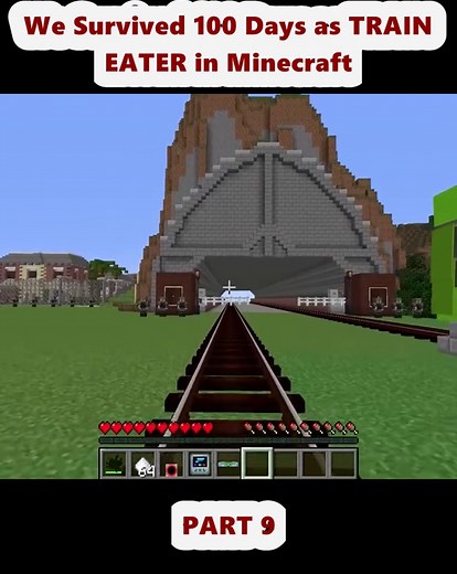 Surviving 100 Days as Train Eater in Minecraft