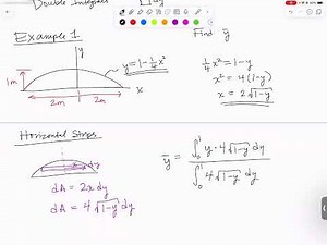 Statics 28: Centroid and Center of Gravity using Integration