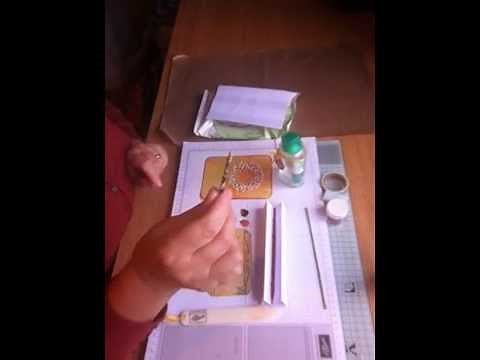 How to apply Glitter to the edges of your Cards, and make your own Pick up tool !