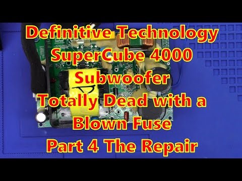 DEAD Definitive Technology SuperCube 4000. I have received replacement parts. Part 4 - The Repair