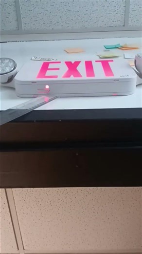 Testing a awkward Hubbell CCR7 exit sign #shorts #exitsign
