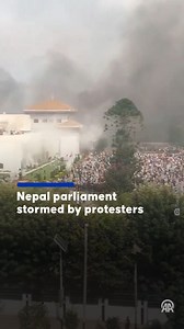 5.6K views · 87 reactions |  Nepal parliament stormed by protesters,...