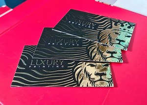 Gold & Silver Raised Foil Business Card - Soft Touch Premium Business Cards Printing - Unique Business Cards - Elegant Business Cards Print - Etsy