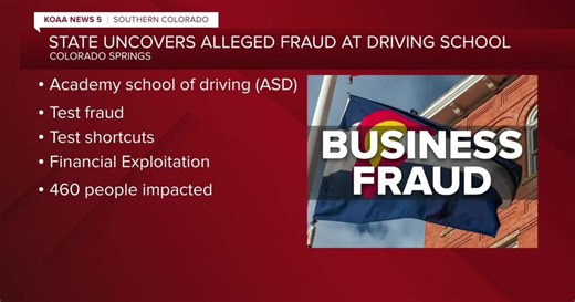 DMV immediately suspends Colorado Springs testing certificate following fraud investigation