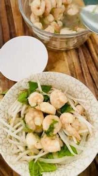 Vietnamese-Inspired Shrimp Pho🍤 #jamaicanmomcooksasian