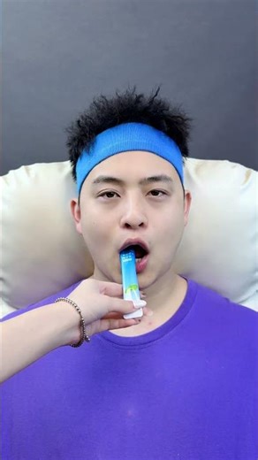 Blue and purple two-tone skincare #funny #immersivevisuals