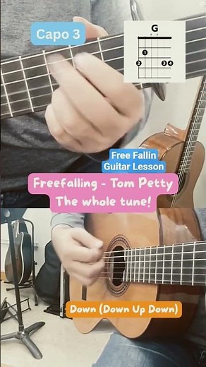 Free falling | Tom Petty | Easy Guitar Lesson #guitarlesson #easyguitartutorial