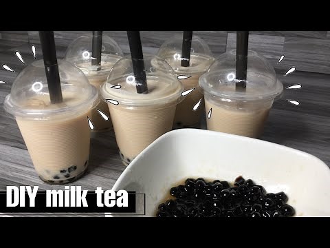 DIY MILK TEA (HOW TO COOK PEARLS + MILK TEA RECIPE) | Nicky Merilo