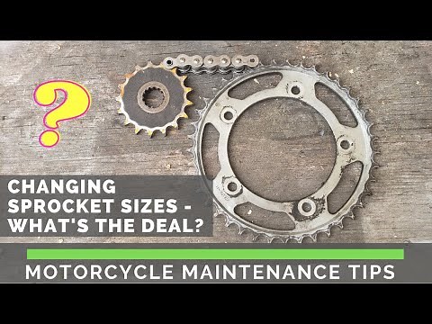 Changing Motorcycle Sprocket Sizes - How Does it Work?