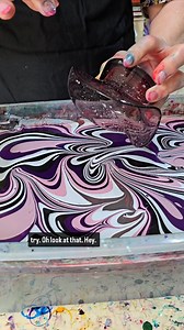 1.2K views · 2.9K reactions | Water Marbling tip~ 3D objects require a lot of thought with regards to the angle of immersion. Sharon successfully Marbled this glass vase . Brisbane Water Marbling workshop dates out now. Email me at bronwyn.rayner@optusnet.com.au for more details.. . . . . .#brisbaneartclass #jacquardproducts #workshopsbrisbane #brisbaneartclasses #joy #goodvibes | Raynbow Crow Studios | Facebook