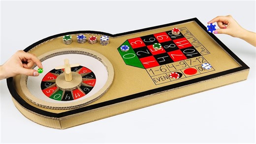 DIY cardboard roulette: Build a casino game at home!