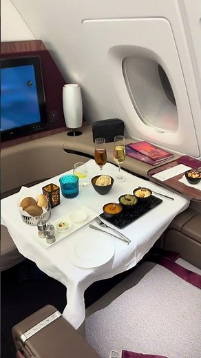 Qatar Airways First Class #flight on the #airbus #a380