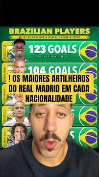 OS MAIORES ARTILHEIROS DO REAL MADRID EM CADA NACIONALIDADE #futebol