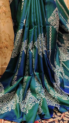 18K views · 220 reactions | Pure Katan Silk contemporary blocks for my ubercool RangDivas !!!!! Please let us know how you like it???? For booking/query watsapp @7980854460 | Rangmilap | Facebook