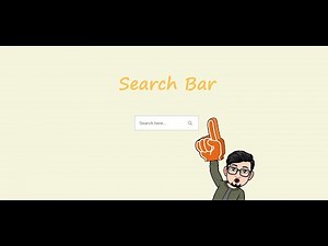 How to make a Search Bar in HTML and CSS in 10 minutes