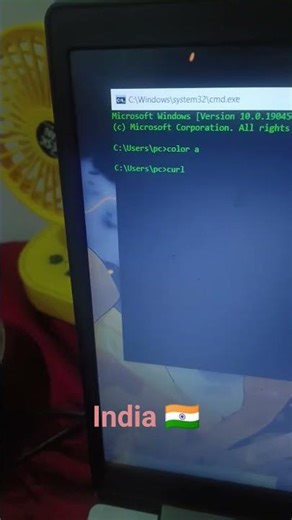 Create a map of India,using cmd #technology #windows #minivlog #trending