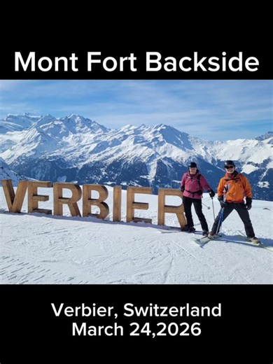 Skiing Mont Fort Backside, Verbier Switzerland. #skiverbier #skiswitzerland #montfort