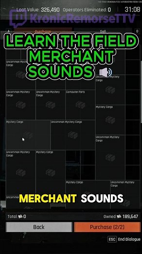 Learn the New Field Merchant Sounds #arenabreakoutinfinite #abi #abicontentsquad #arenabreakoutpc