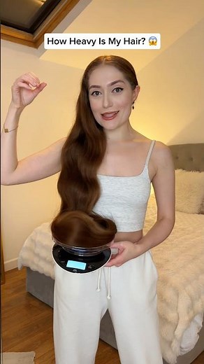 Guess my hair weight? 😅 #hairtok #longhair #hair #hairgrowth #rapunzel #shocking #shorts #viral